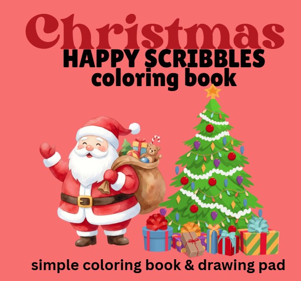 Christmas Happy Scribbles book cover