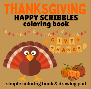 Thanksgiving Happy Scribbles book cover